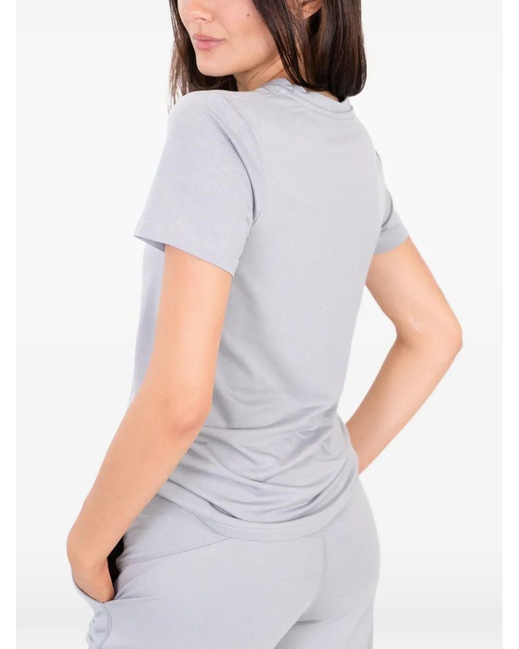 On/Off Essentials Gray The Everyday Logo-Print T-Shirt