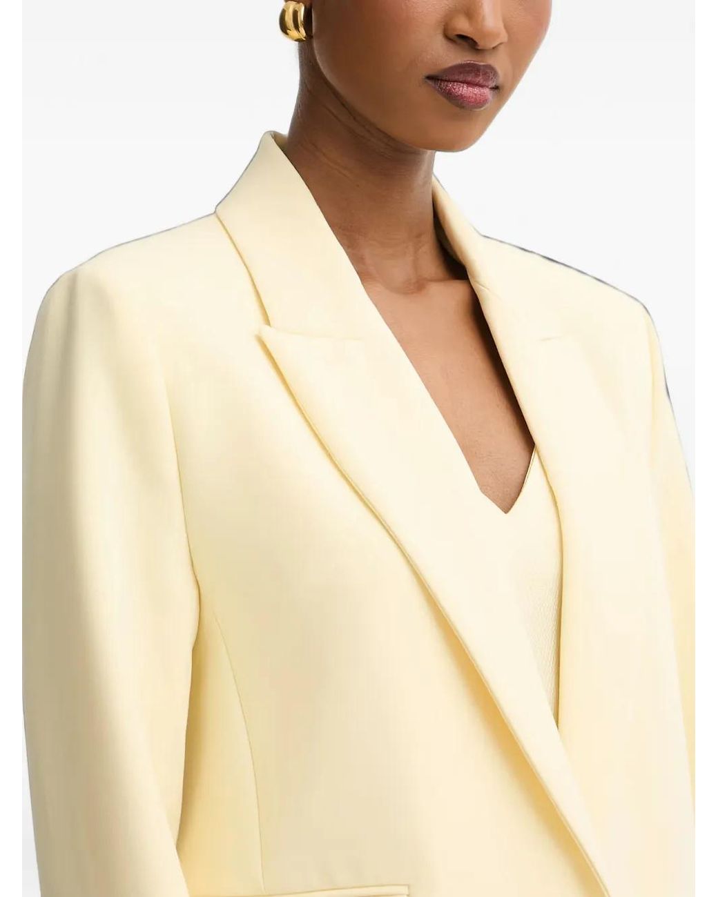 Morgan Natural Single-Breasted Blazer