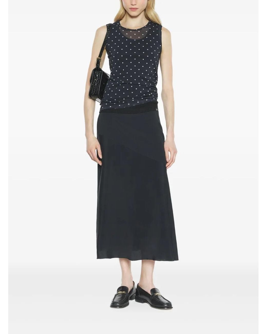 Maison Kitsuné Blue Polka-Dot Top