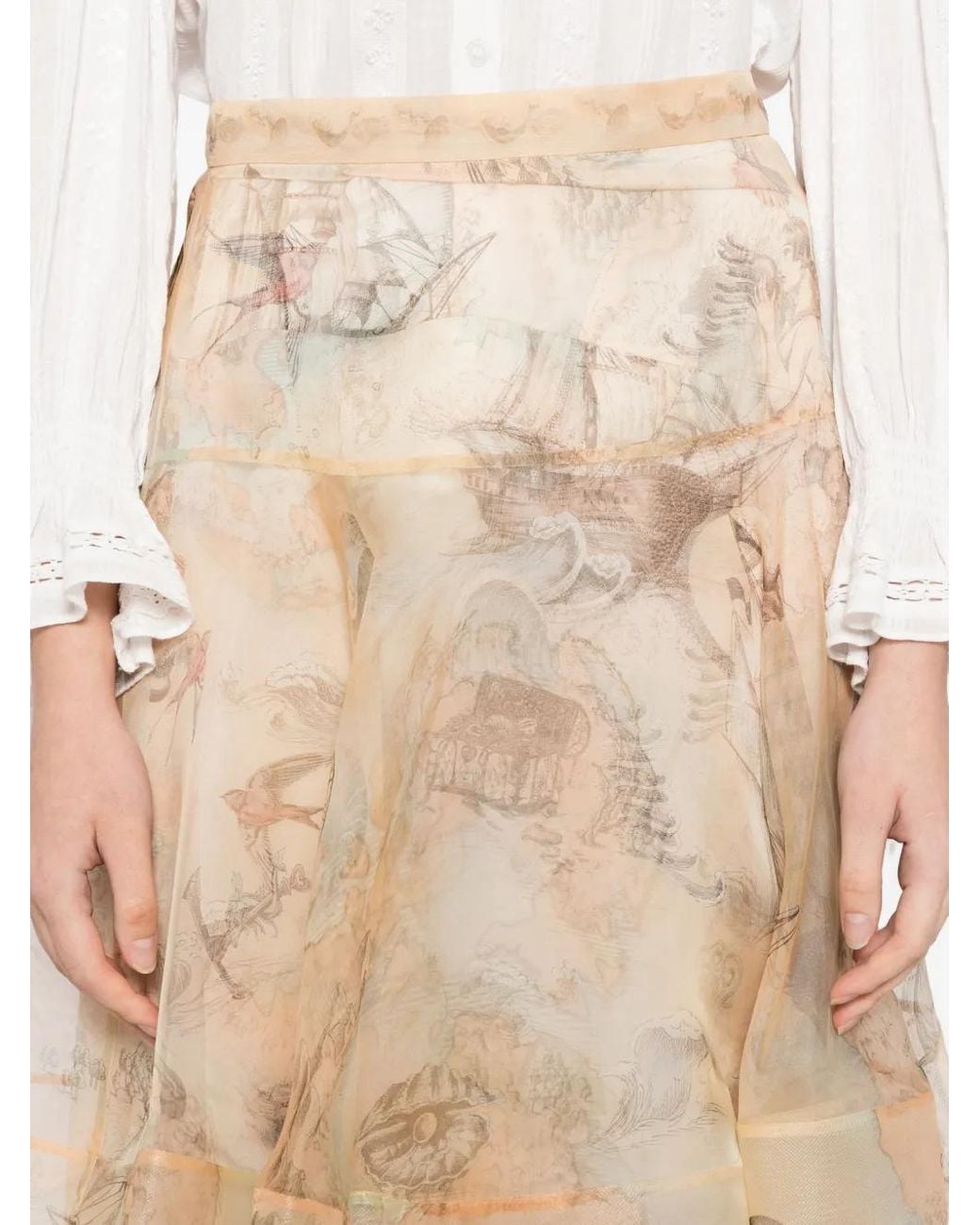 Zimmermann Natural Rebellion Lantern Maxi Skirt