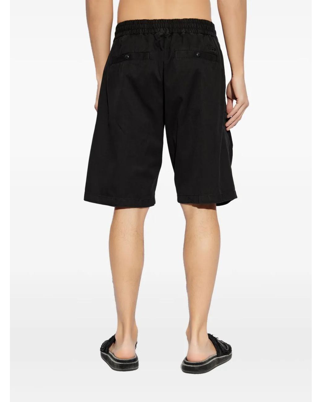 DIESEL Black Pant Beeck Short for men