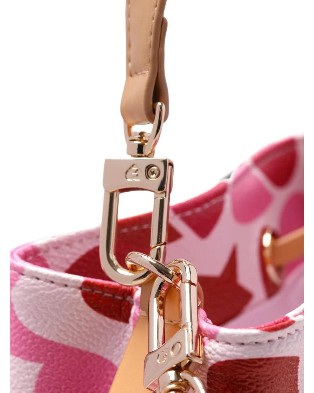 AAPE BY A BATHING AP Blue Mini Heart-Camo Bucket Bag