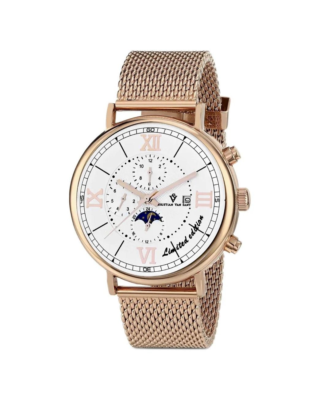 Christian Van Sant Natural Somptueuse Ltd 46Mm Watch for men