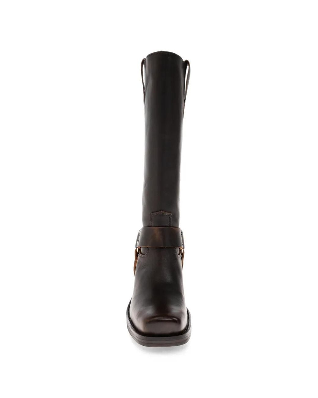 POSA Black Texas Harness Leather Boots