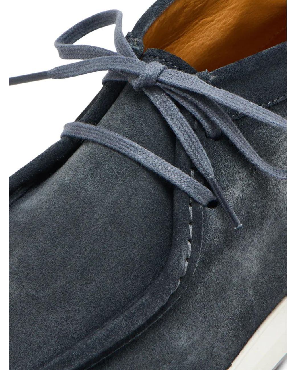 Magnanni Shoes Blue Oslo Desert Lace-Up Boots for men