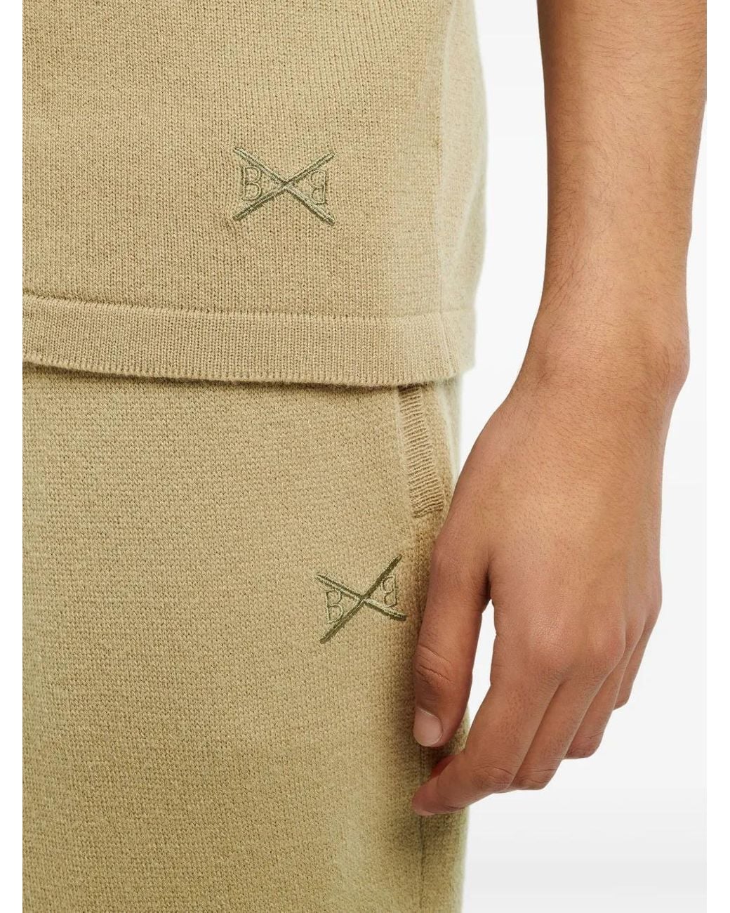 Barrie Natural Knitted Trousers for men