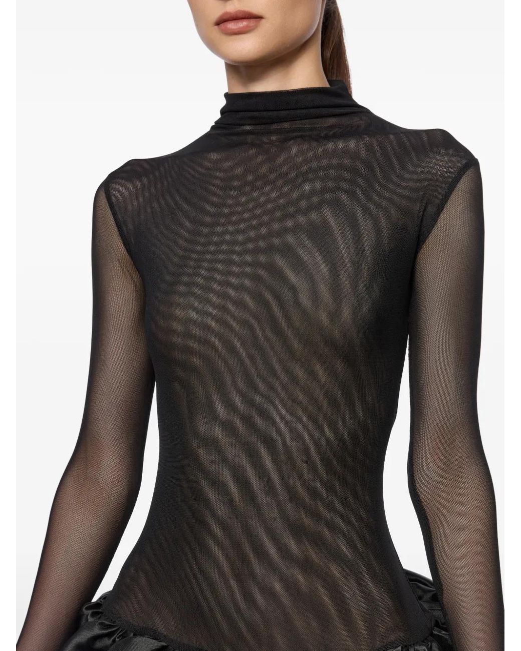 Atu Body Couture Black Puffball Mini Dress