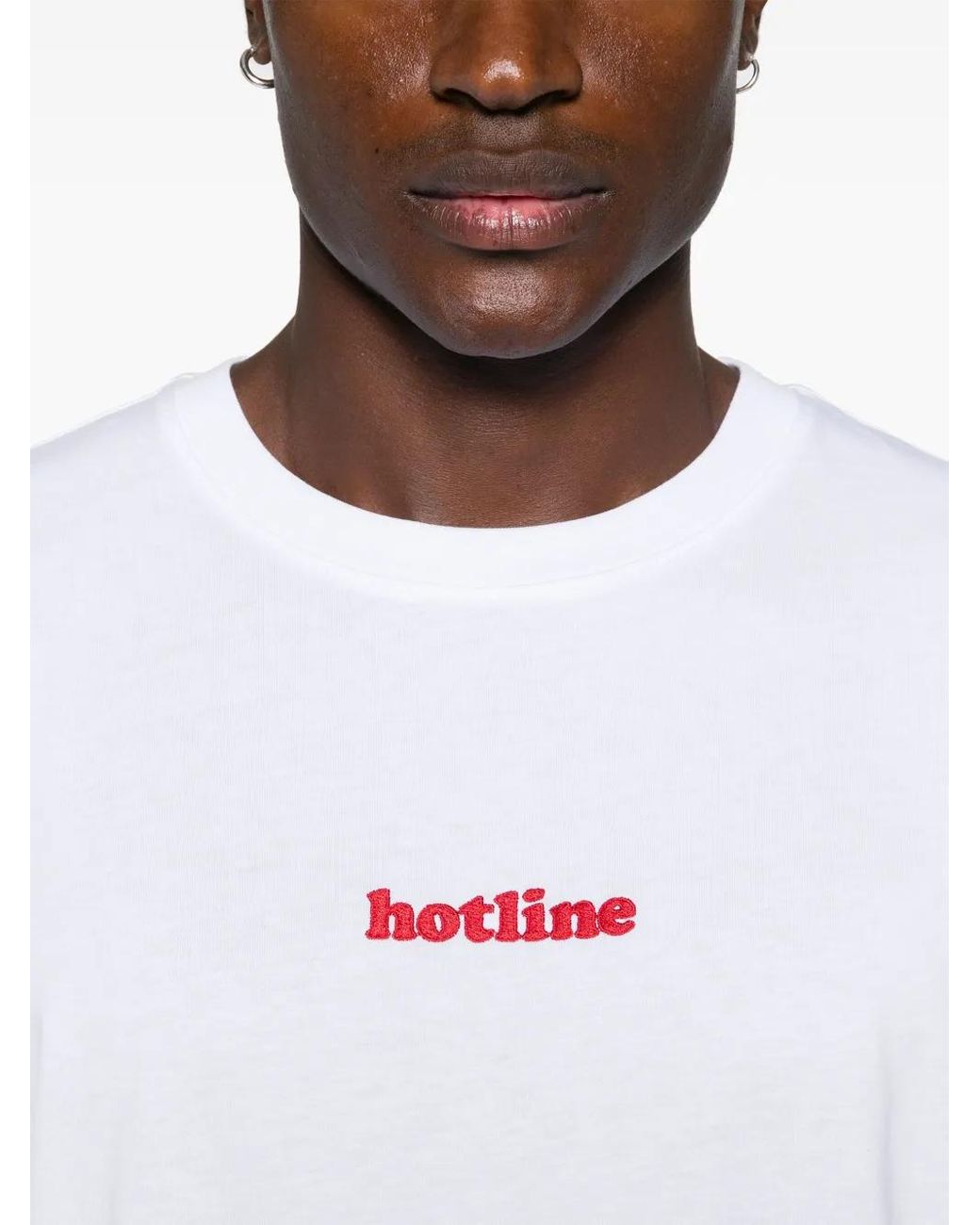 Gcds White T-Shirt With Embroidery for men