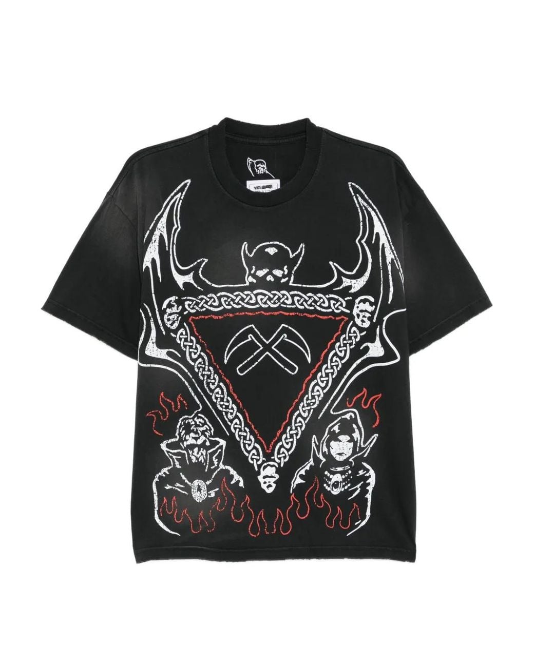 Warren Lotas Black Graphic-Print T-Shirt for men