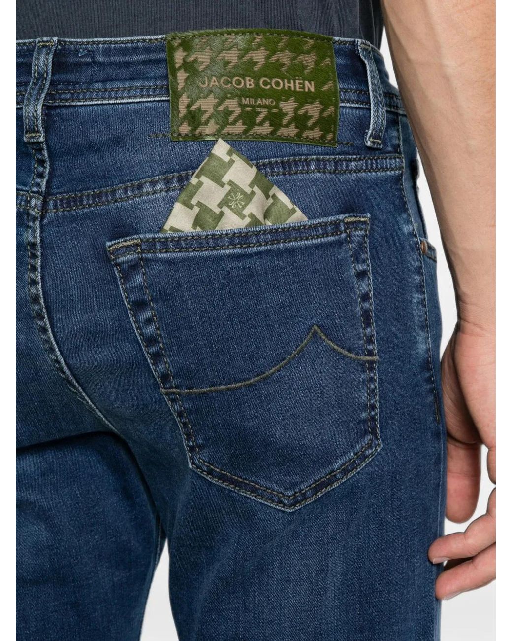 Jacob Cohen Blue Jean Bard À Coupe Slim for men