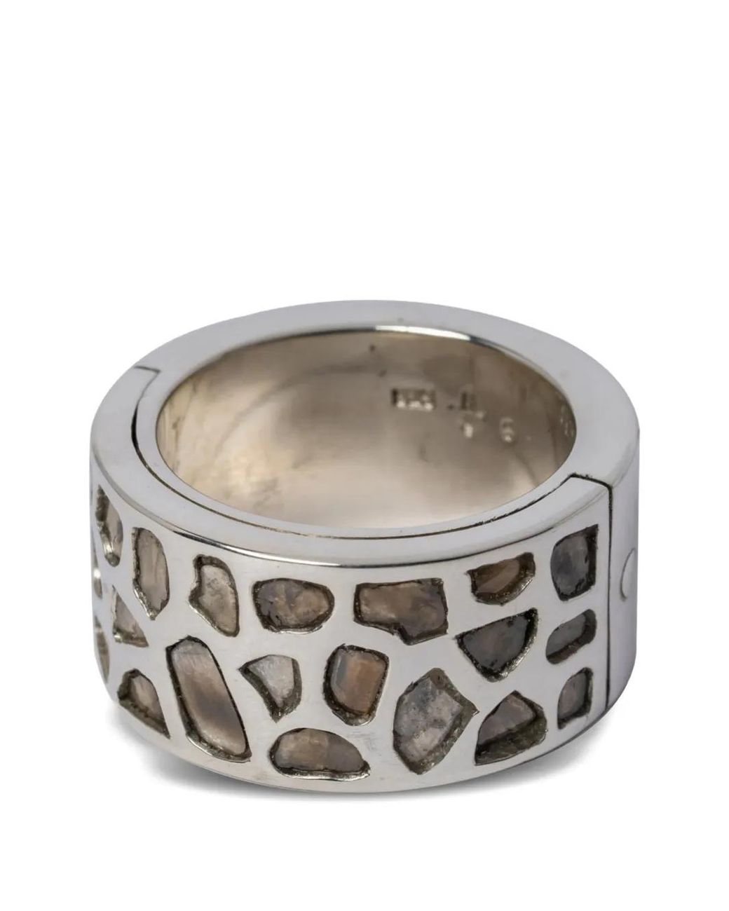 Parts Of 4 Polished Diamond Ring in Gray | Lyst