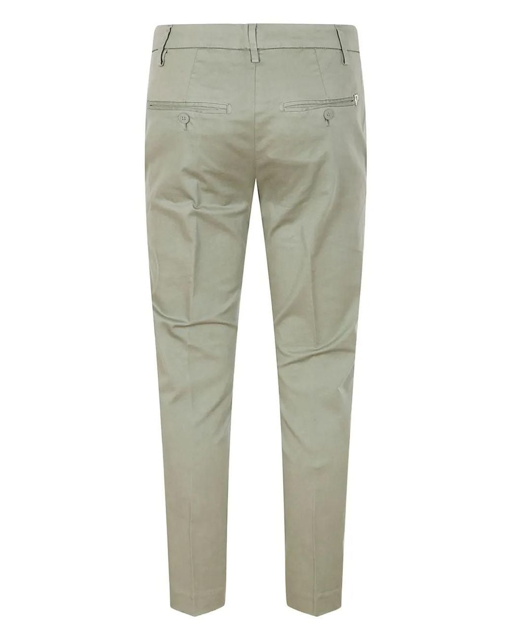 Dondup Green Button-Embellished Trousers