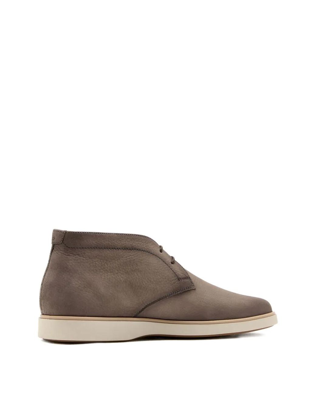 Magnanni Shoes Brown Leather Desert Boots for men