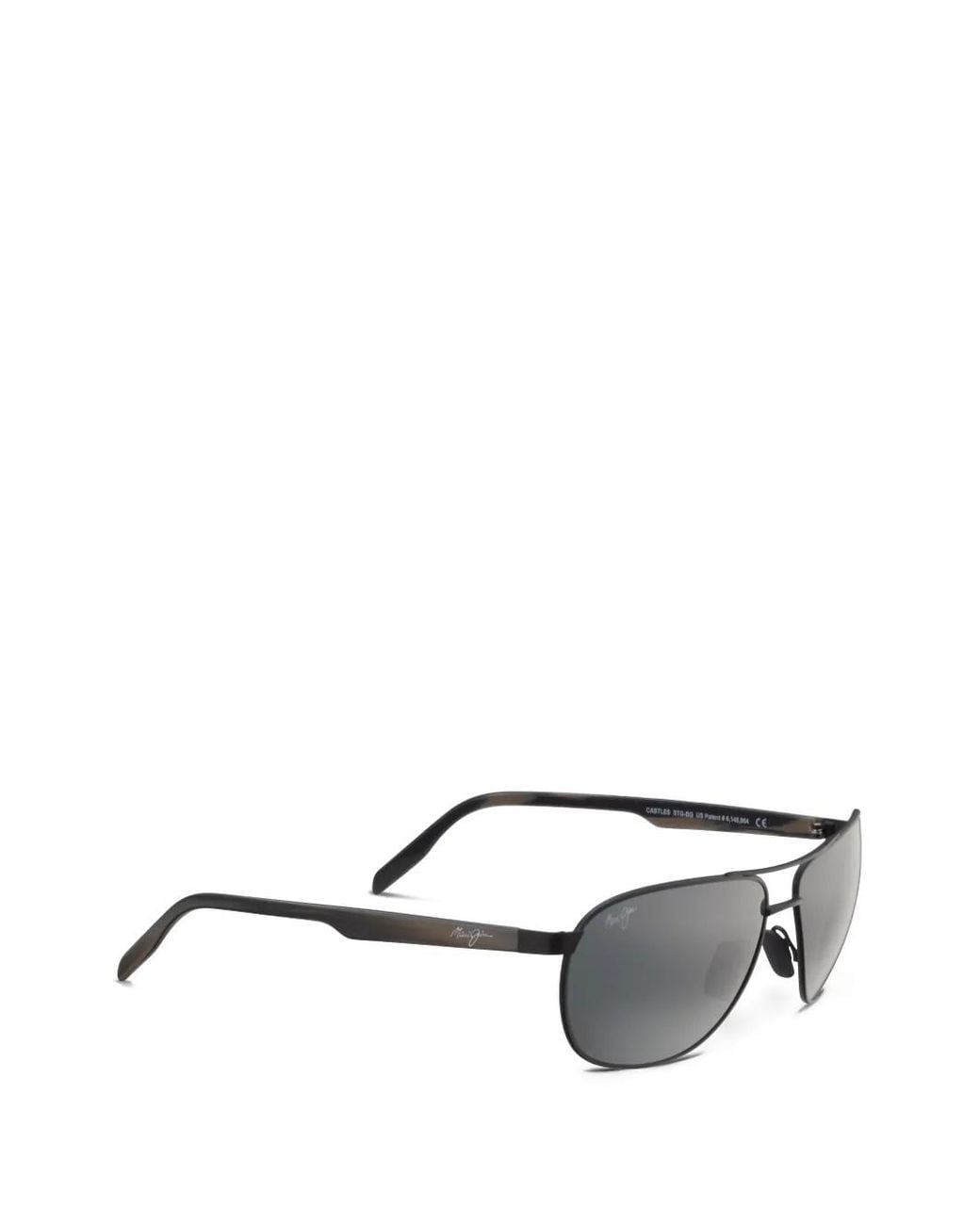 Maui Jim White Castles Pilot-Frame Sunglasses