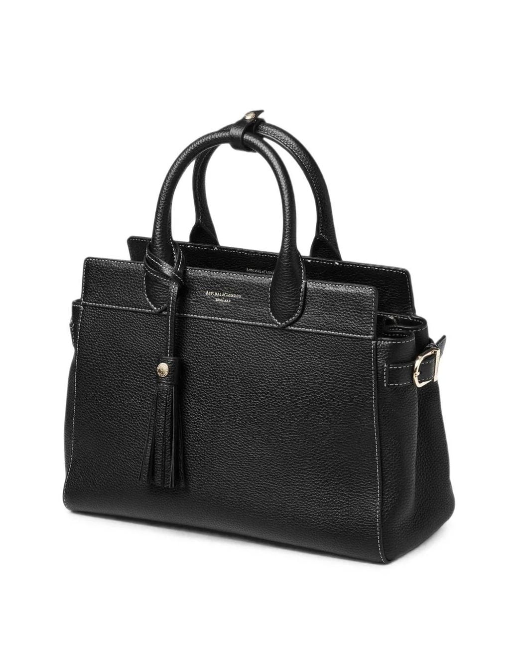Borsa Tote Savannah di Aspinal in Black