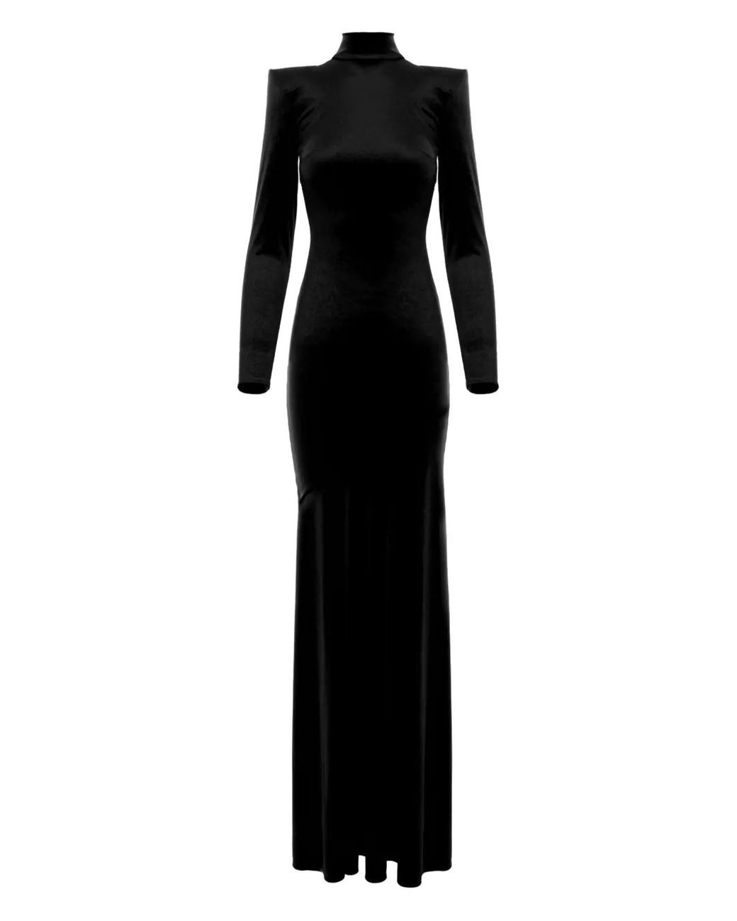 V:PM ATELIER Black Iris Maxi Dress