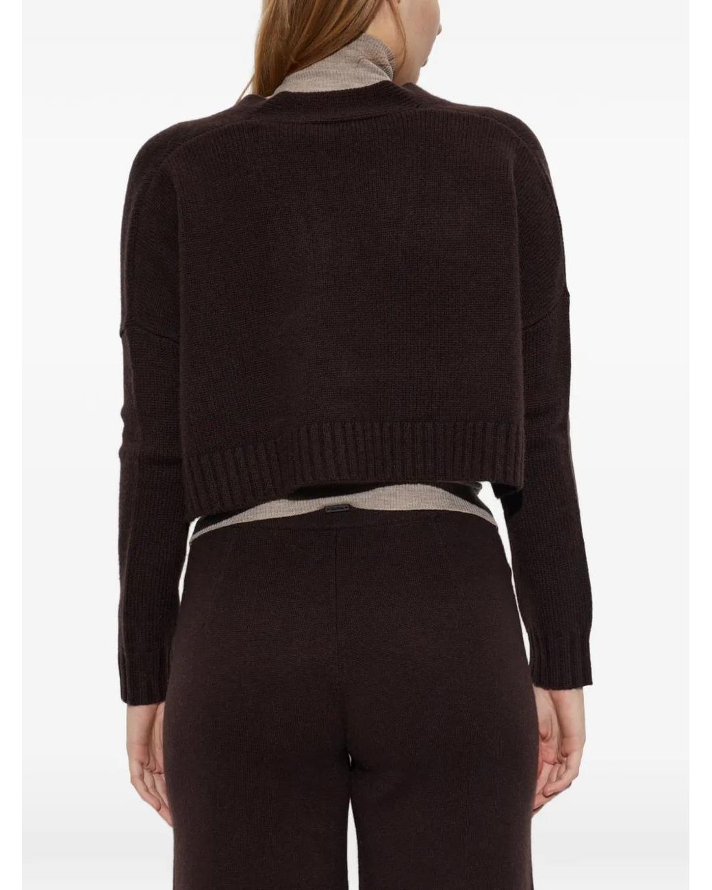 Max Mara Black Wool And Cashmere Boxy Cardigan