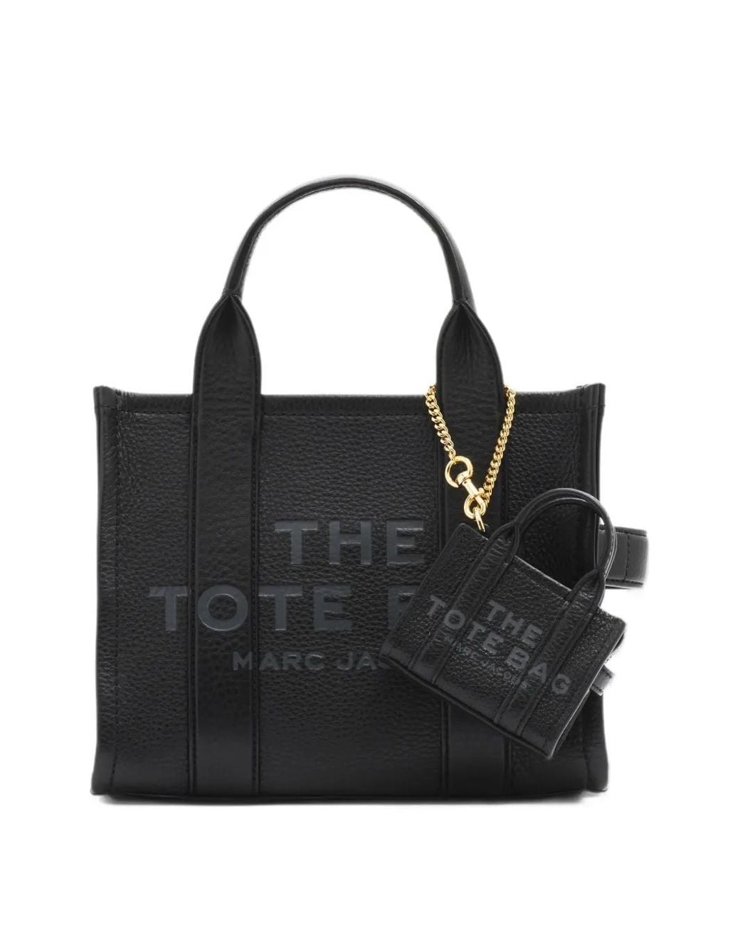 Marc Jacobs Black The Nano Tote Bag Charm
