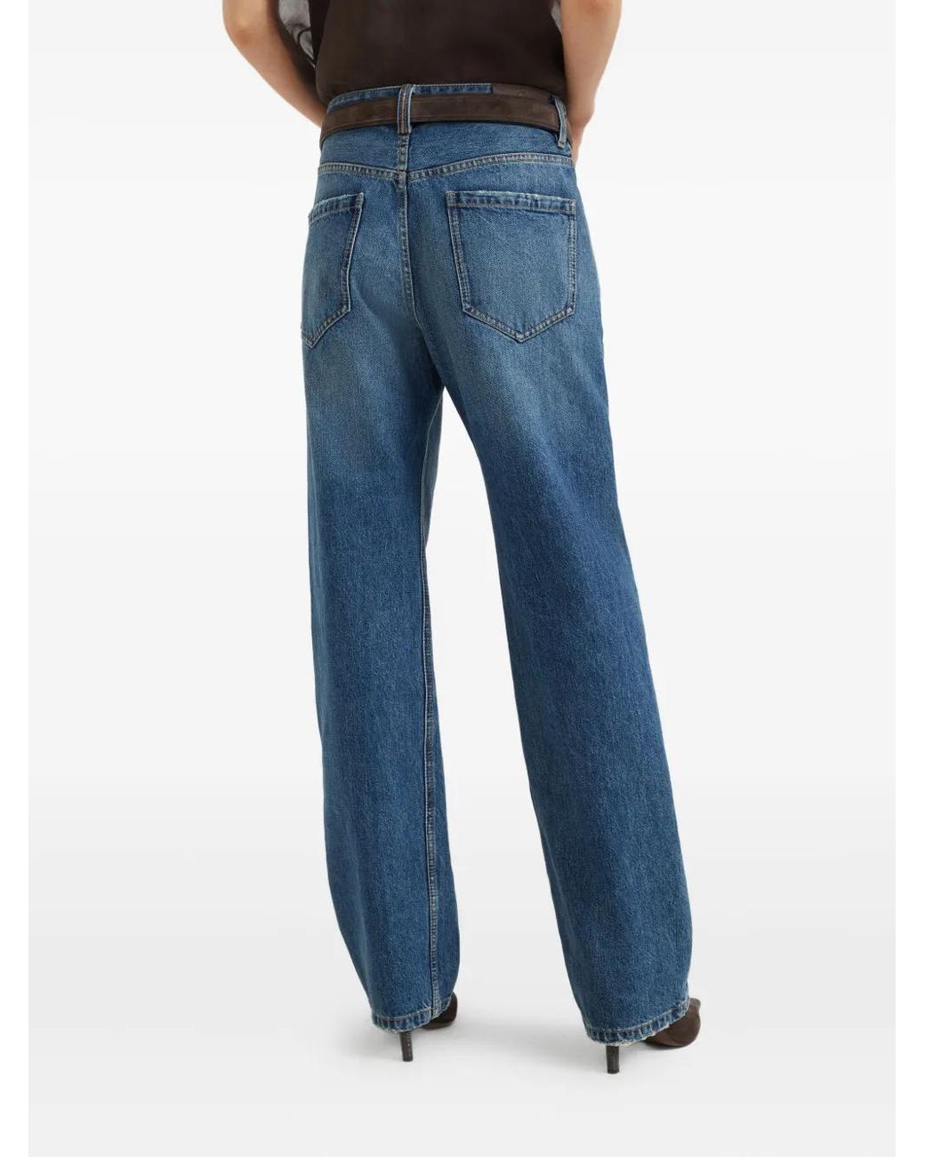 Brunello Cucinelli Blue Cotton Jeans