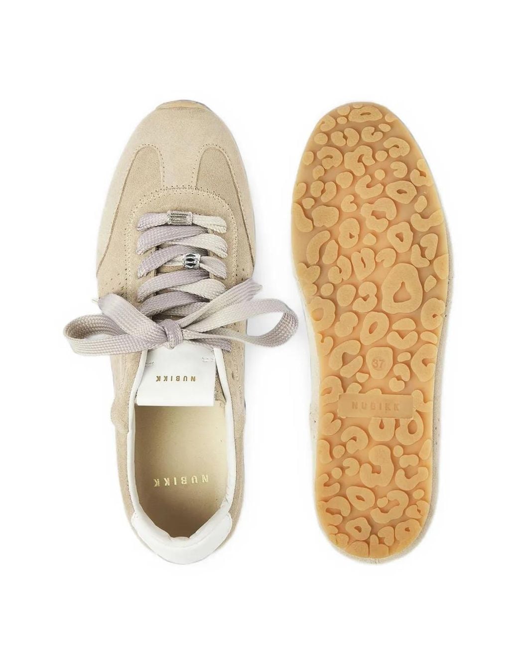 Nubikk White Billy Lou Suede Sneakers