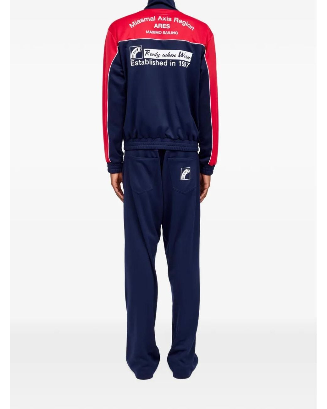 MM6 by Maison Margiela Blue Anagram Track Jacket for men