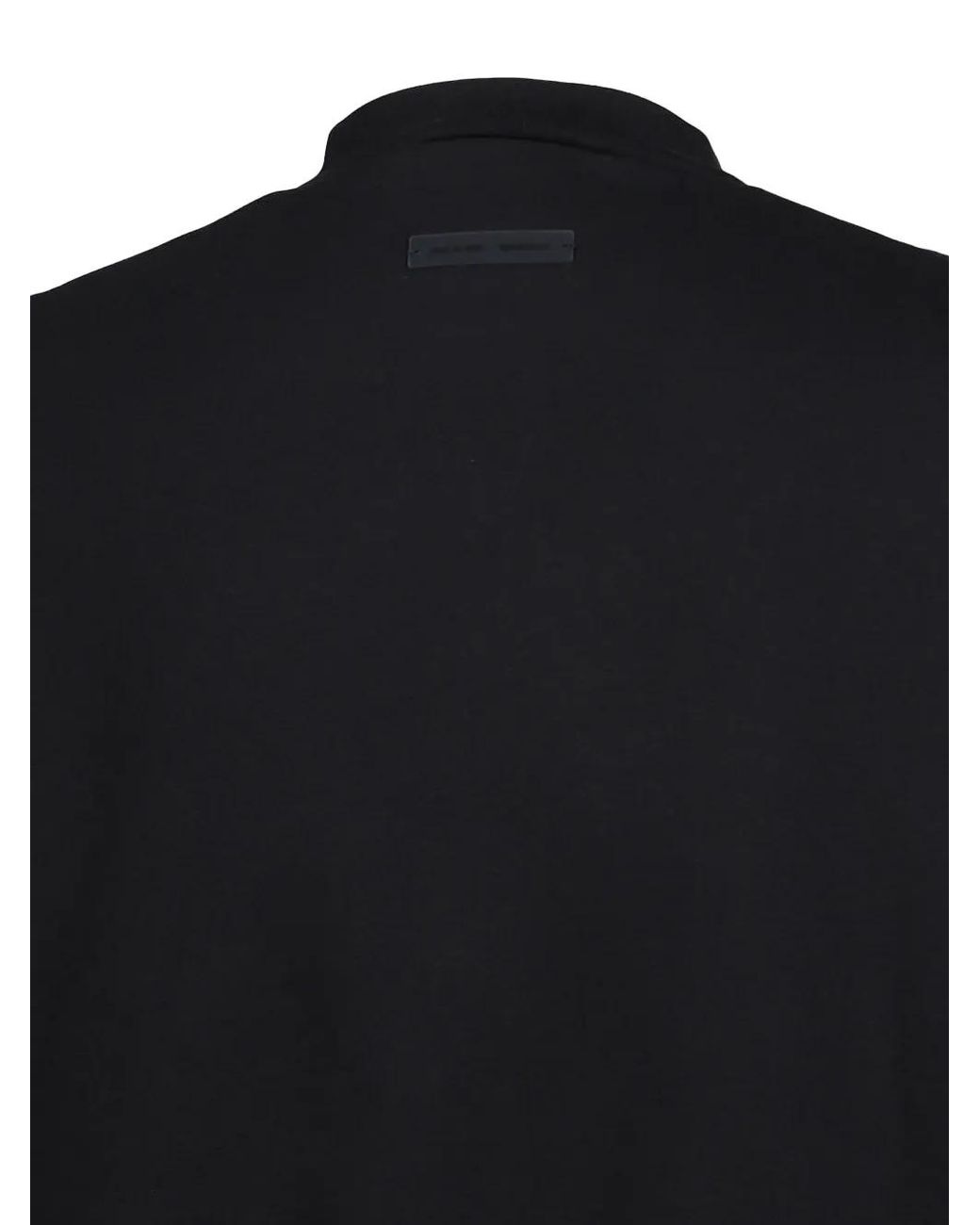 Essentials Sweater Met Logoprint in het Black voor heren