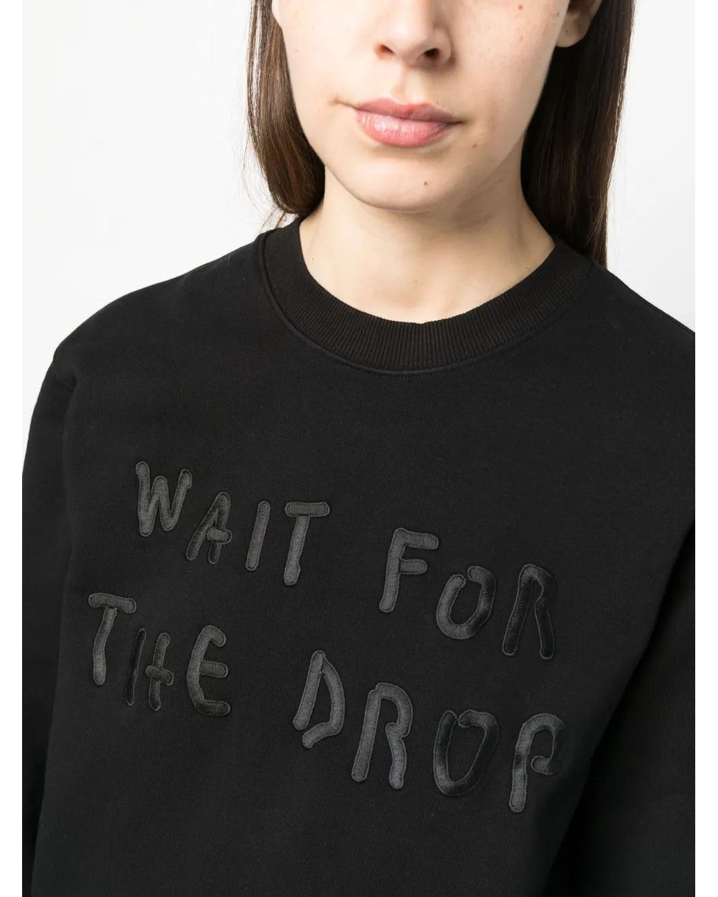 DR. HOPE Black Embroidered Cotton Sweatshirt