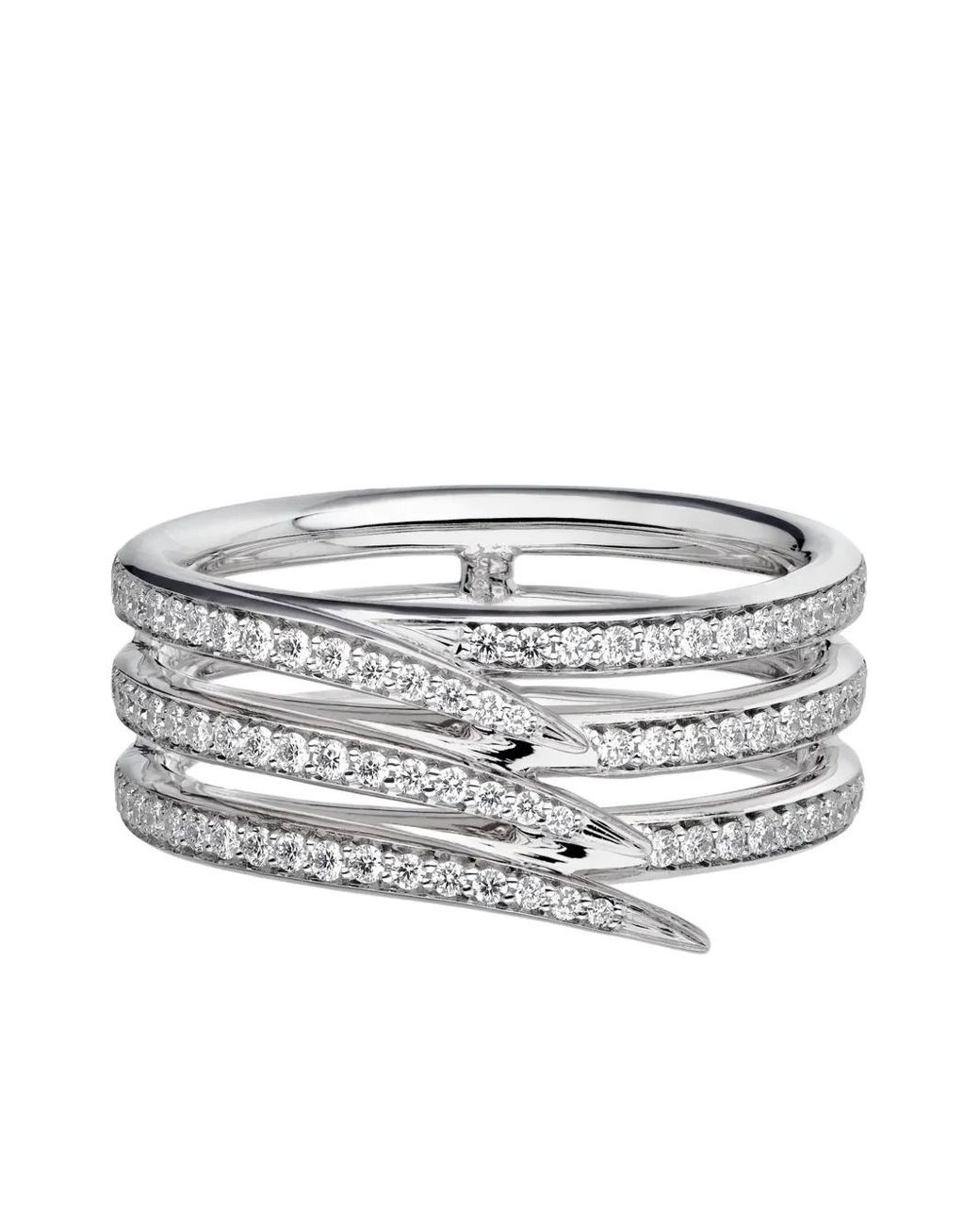 Shaun Leane White 18K And Palladium Armis Diamond Ring