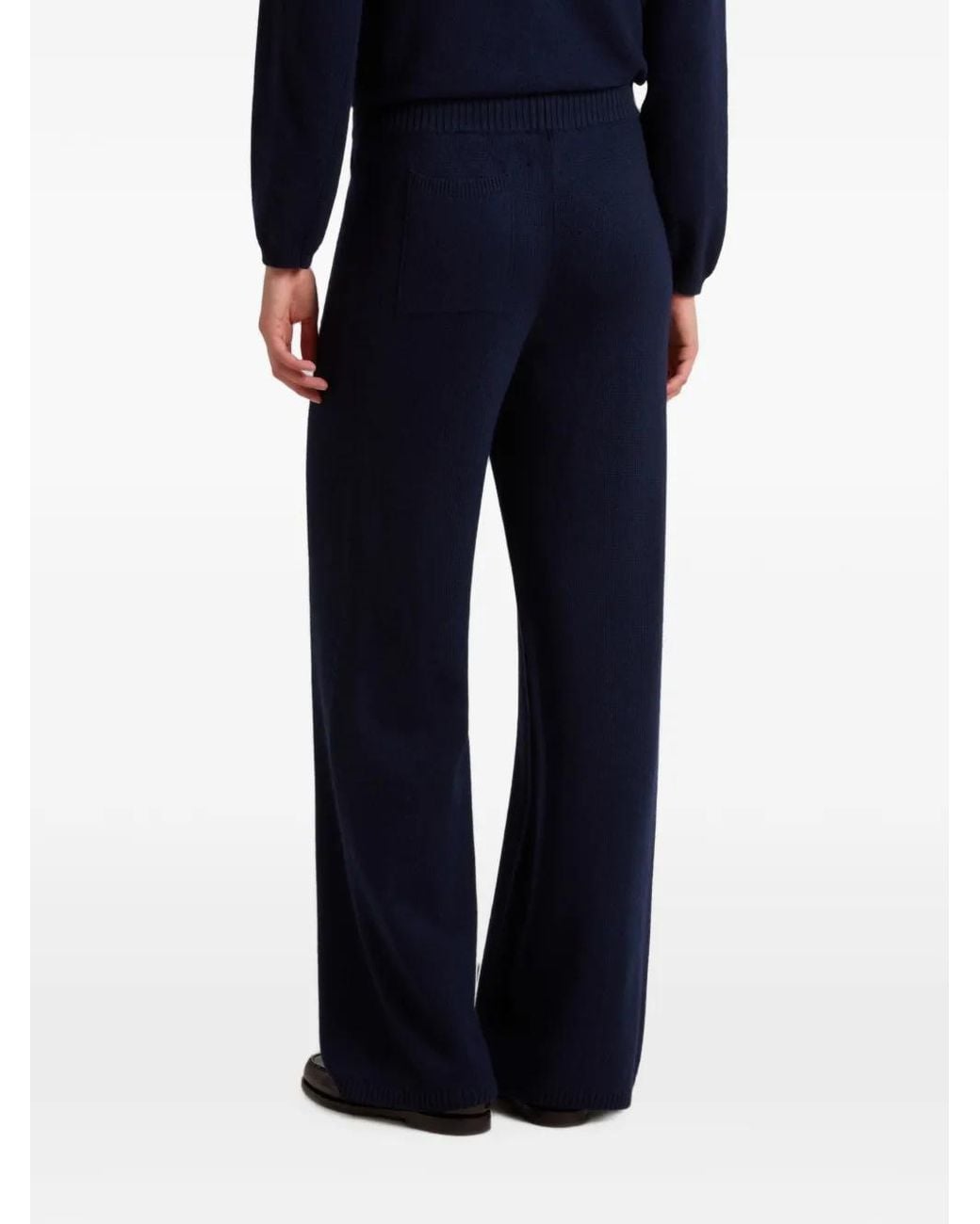Woolrich Blue Drawstring-Waist Straight Trousers