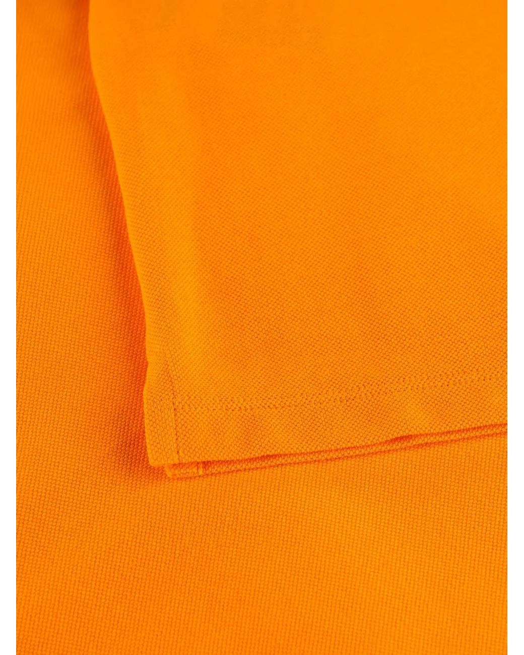 Miu Miu Orange Cotton Piqué Polo Shirt