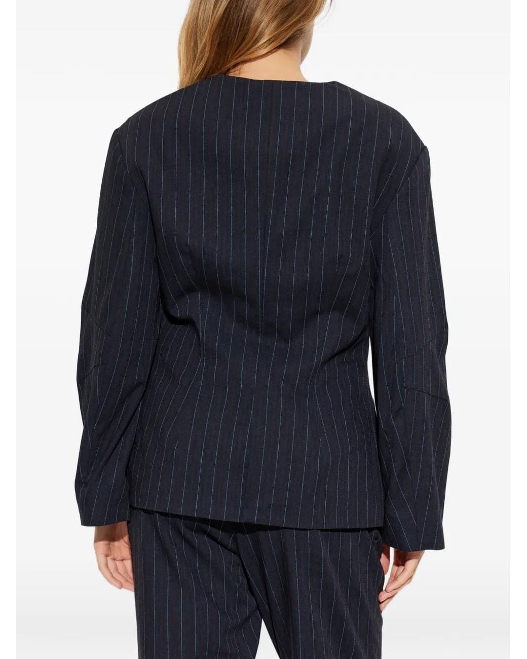 Baum und Pferdgarten Blue Botilma Pinstripe-Pattern Blazer