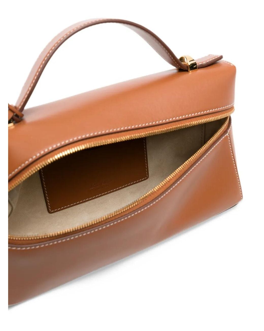 Loro Piana Brown Extra L23 Leather Shoulder Bag