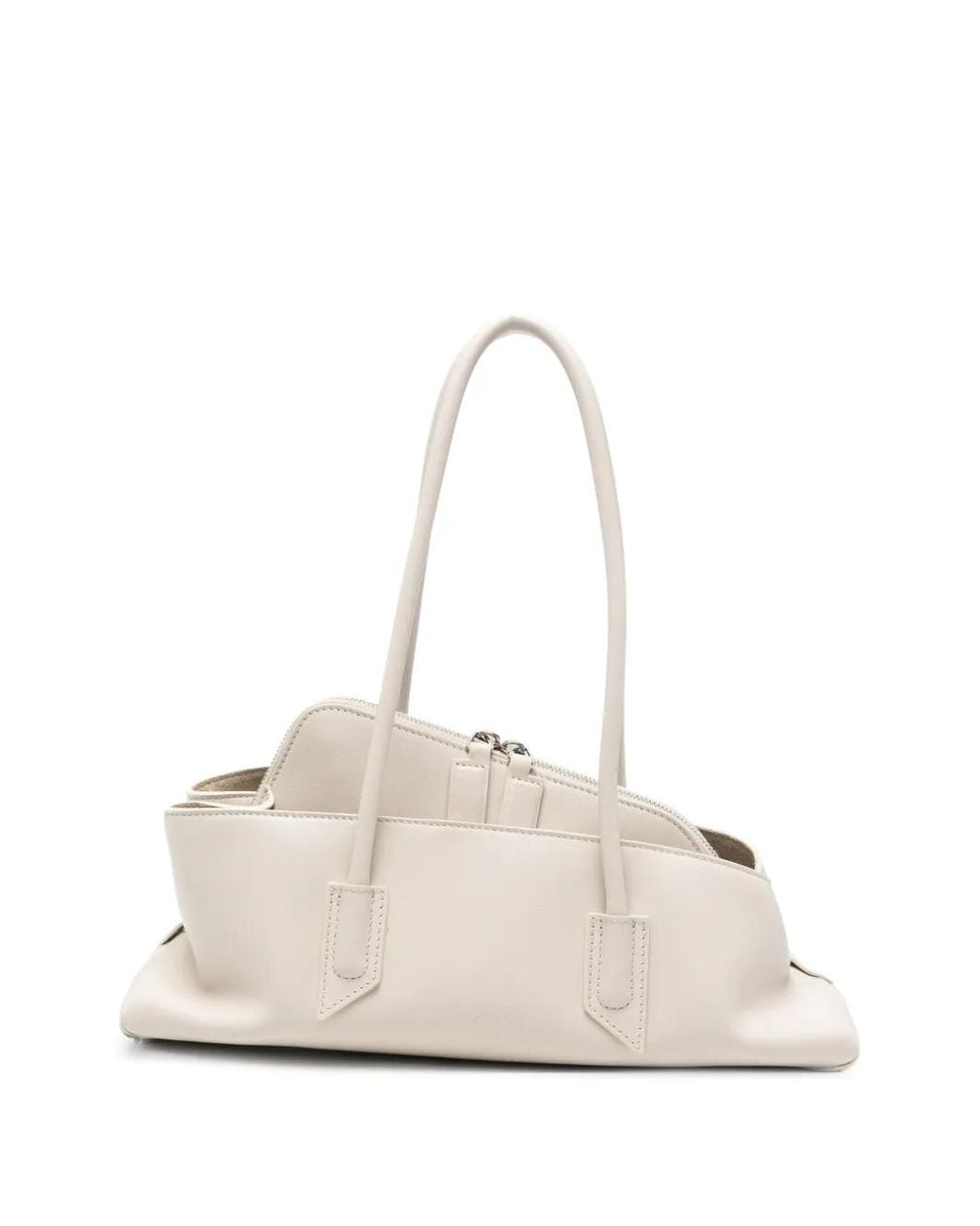 The Attico Natural La Passeggiata Small Top Handle Bag