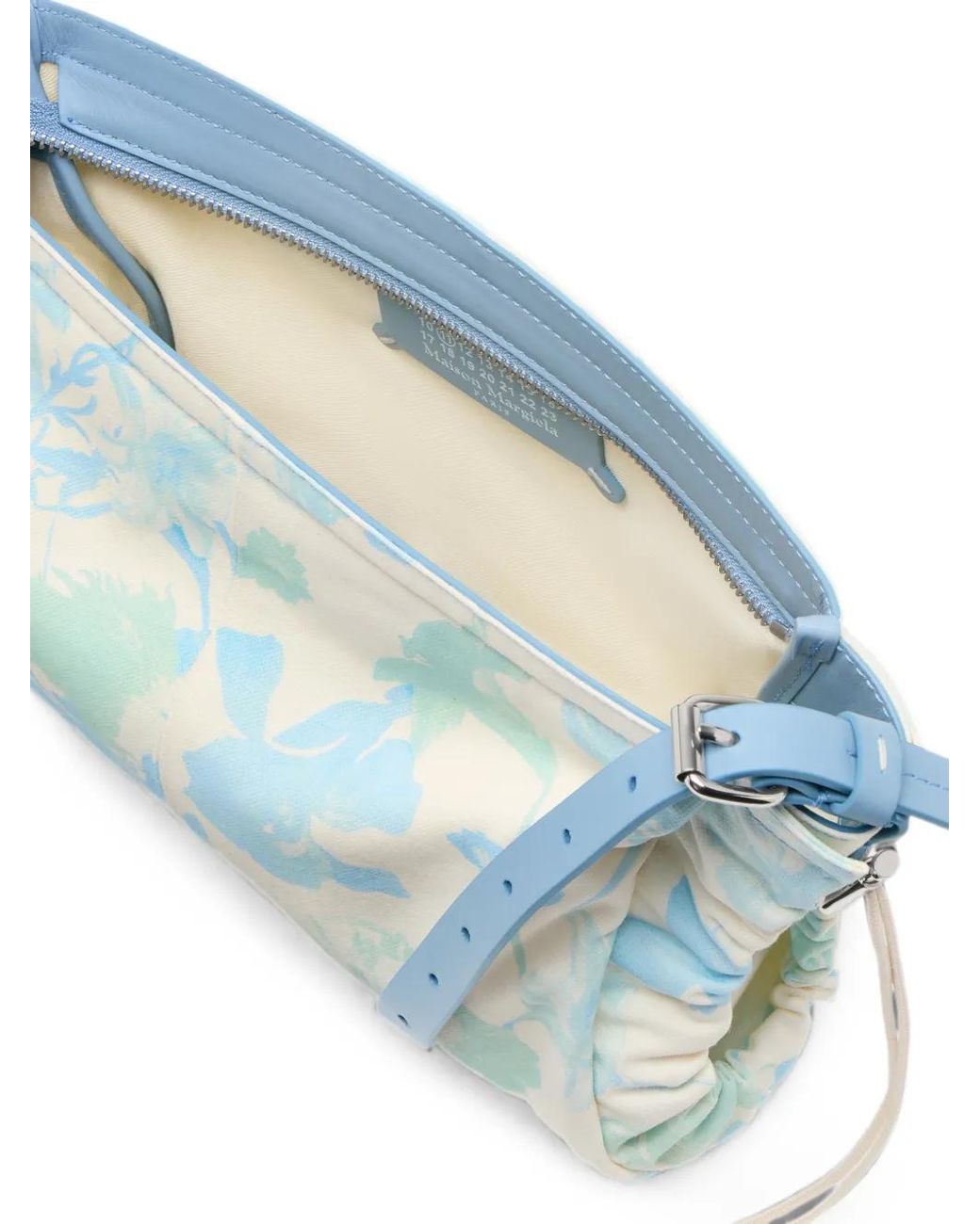 Maison Margiela Blue Drawstring Shoulder Bag