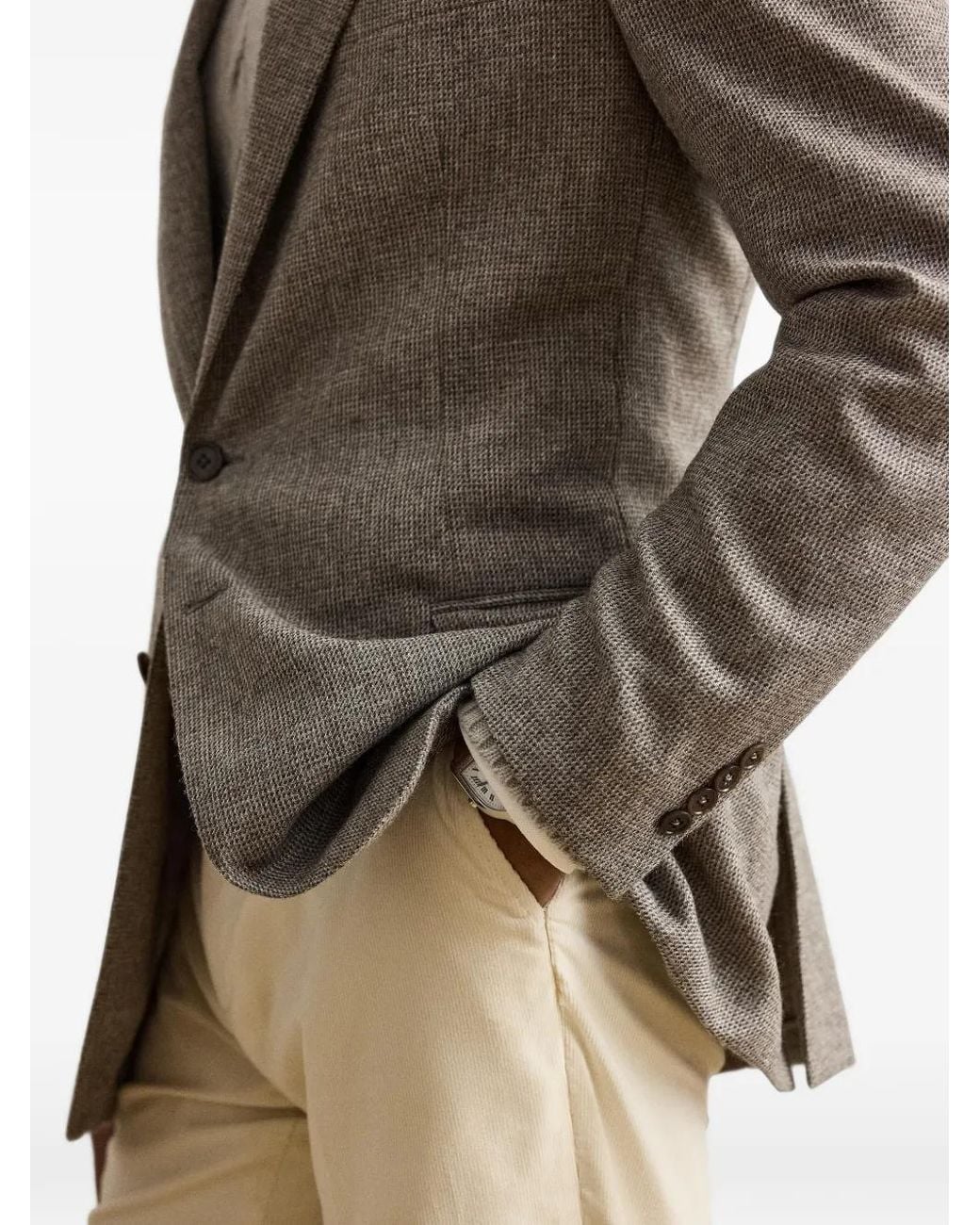Ralph Lauren Gray Blazer À Simple Boutonnage Had for men