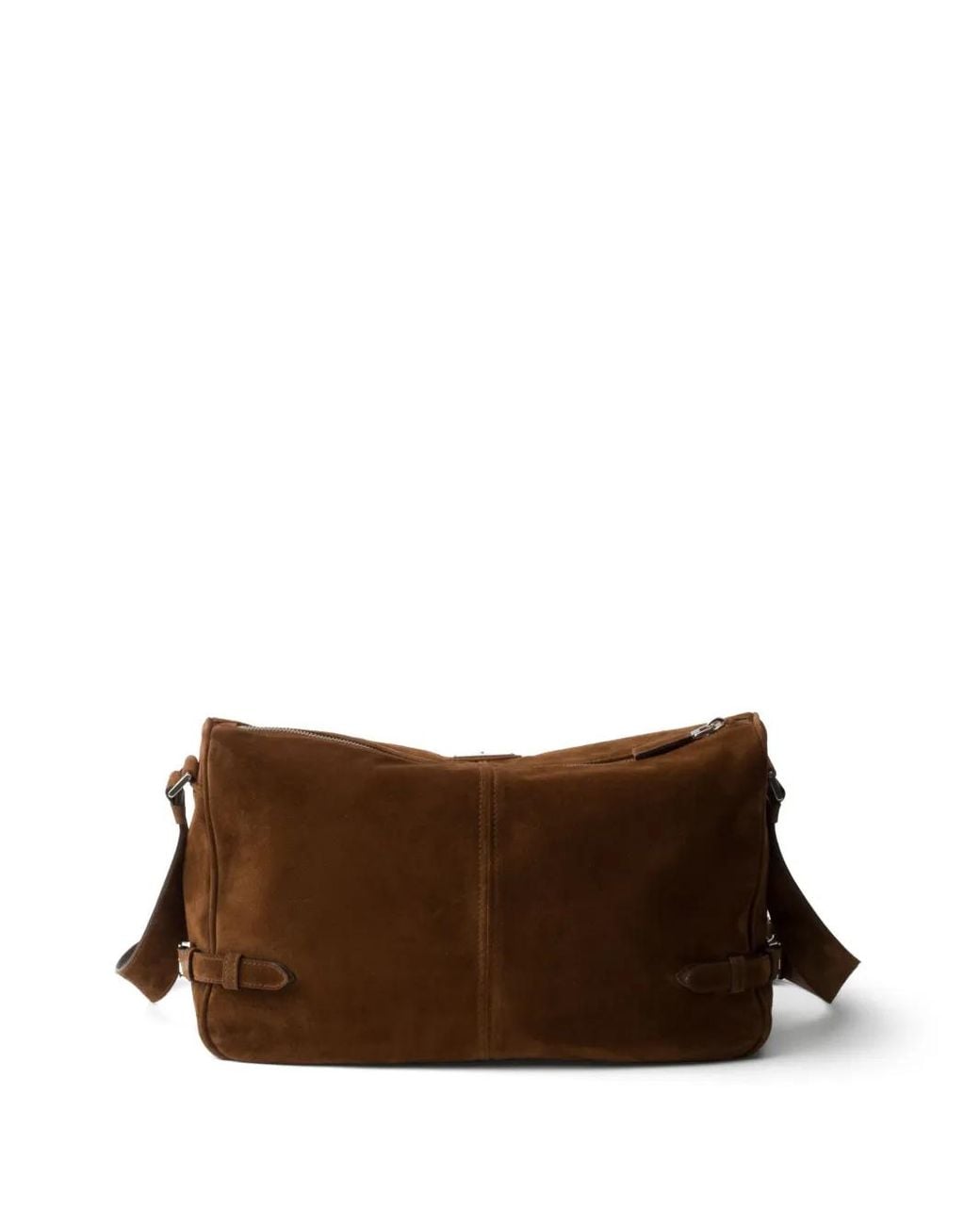 Prada Brown Suede Shoulder Bag for men