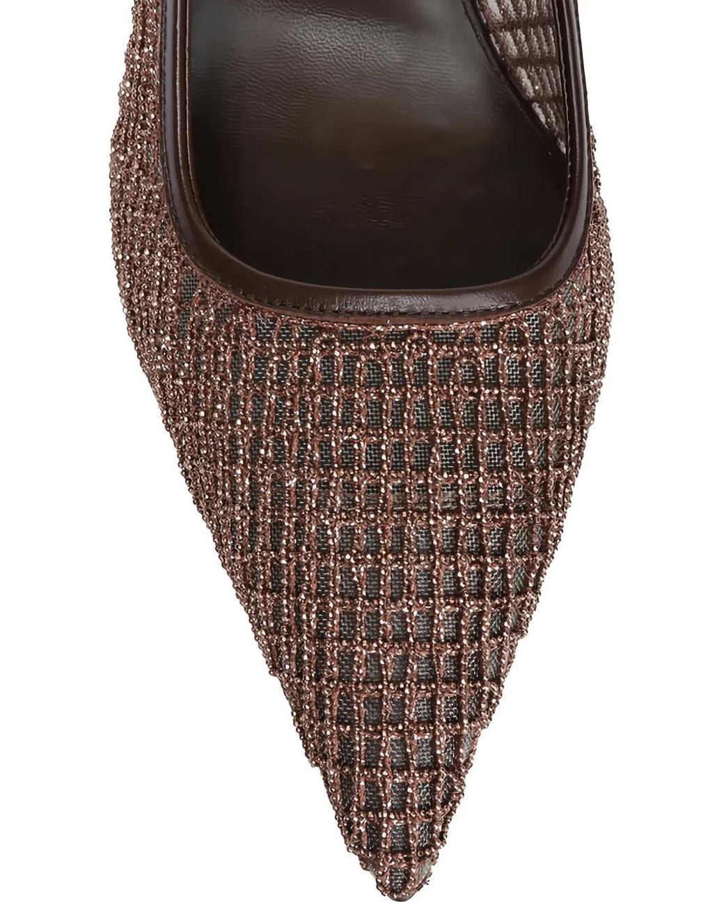 Brunello Cucinelli Pink Pointed Sling Back Medium Heel