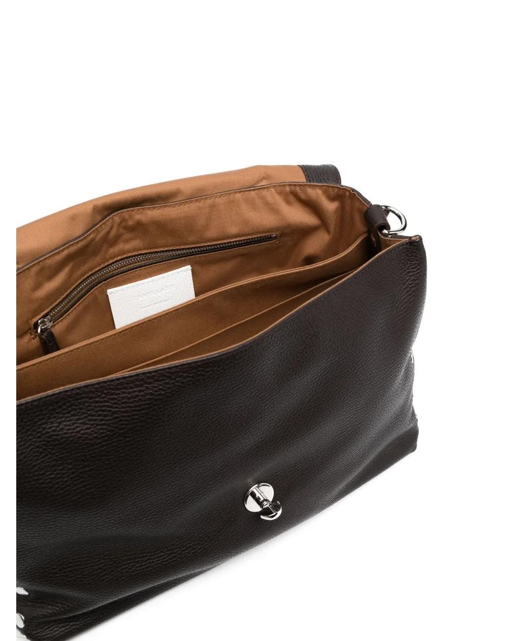 Zanellato Black Large Postina Leather Tote Bag