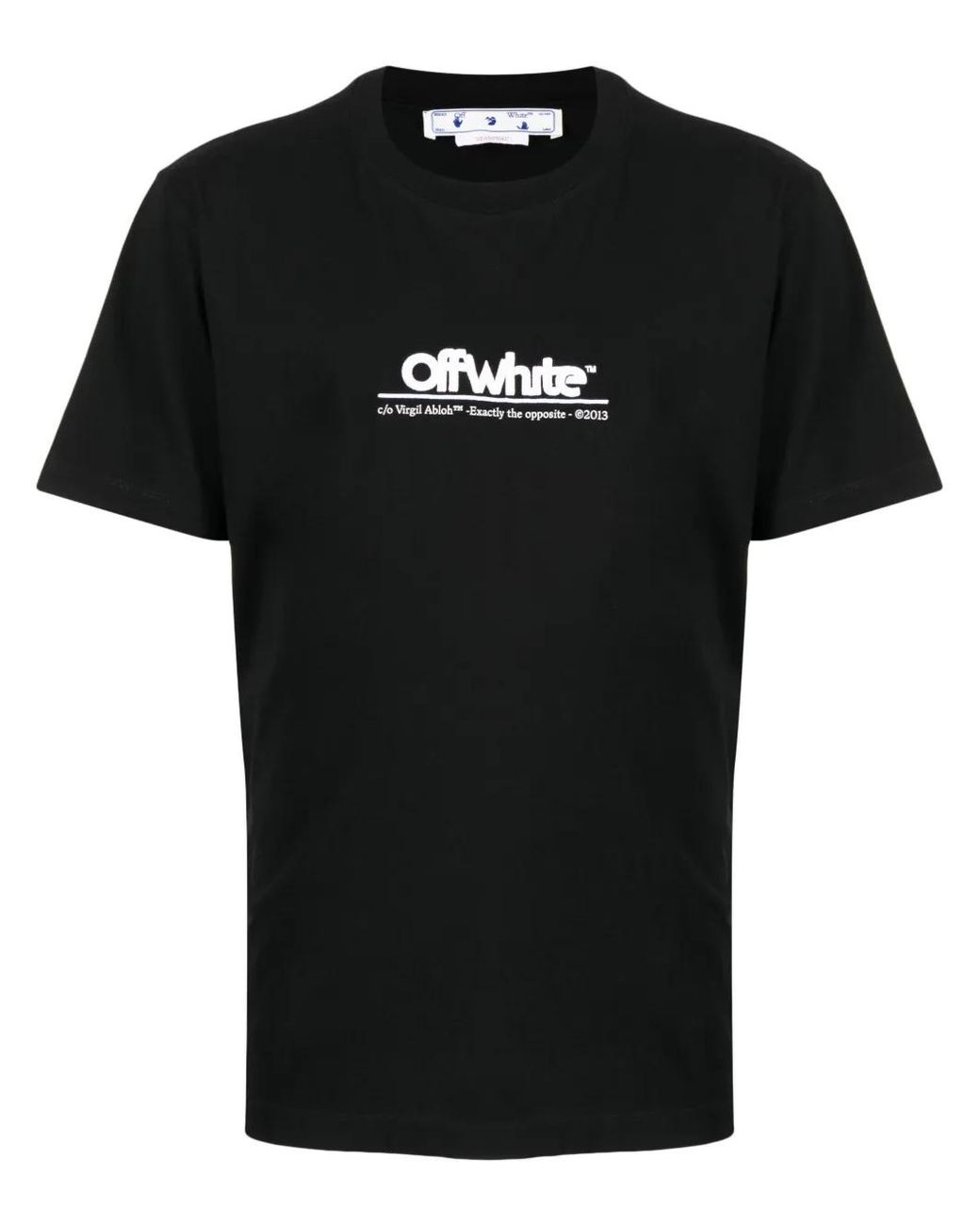 Off-White c/o Virgil Abloh Black T-shirt Chunky Logo Slim Ss for men