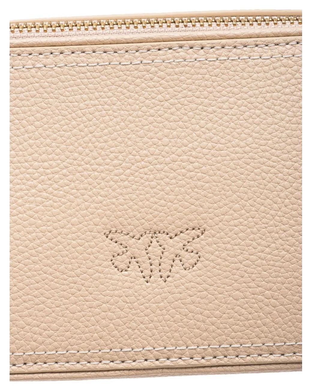 Pinko Natural Small Logo-Embossed Cross Body Bag