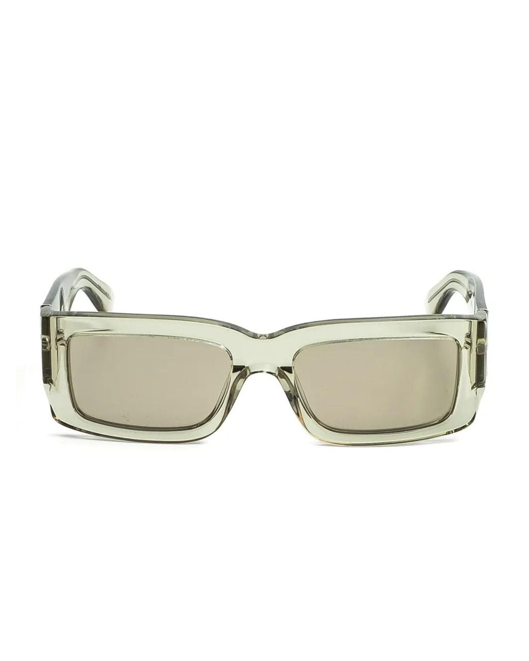 Retrosuperfuture Green Rectangle-Frame Sunglasses