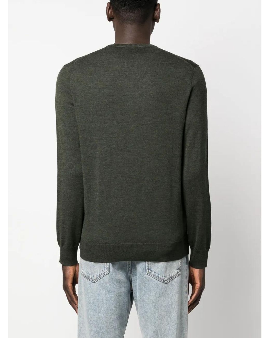 Polo Ralph Lauren Green Polo Pony Fine-Knit Sweater for men