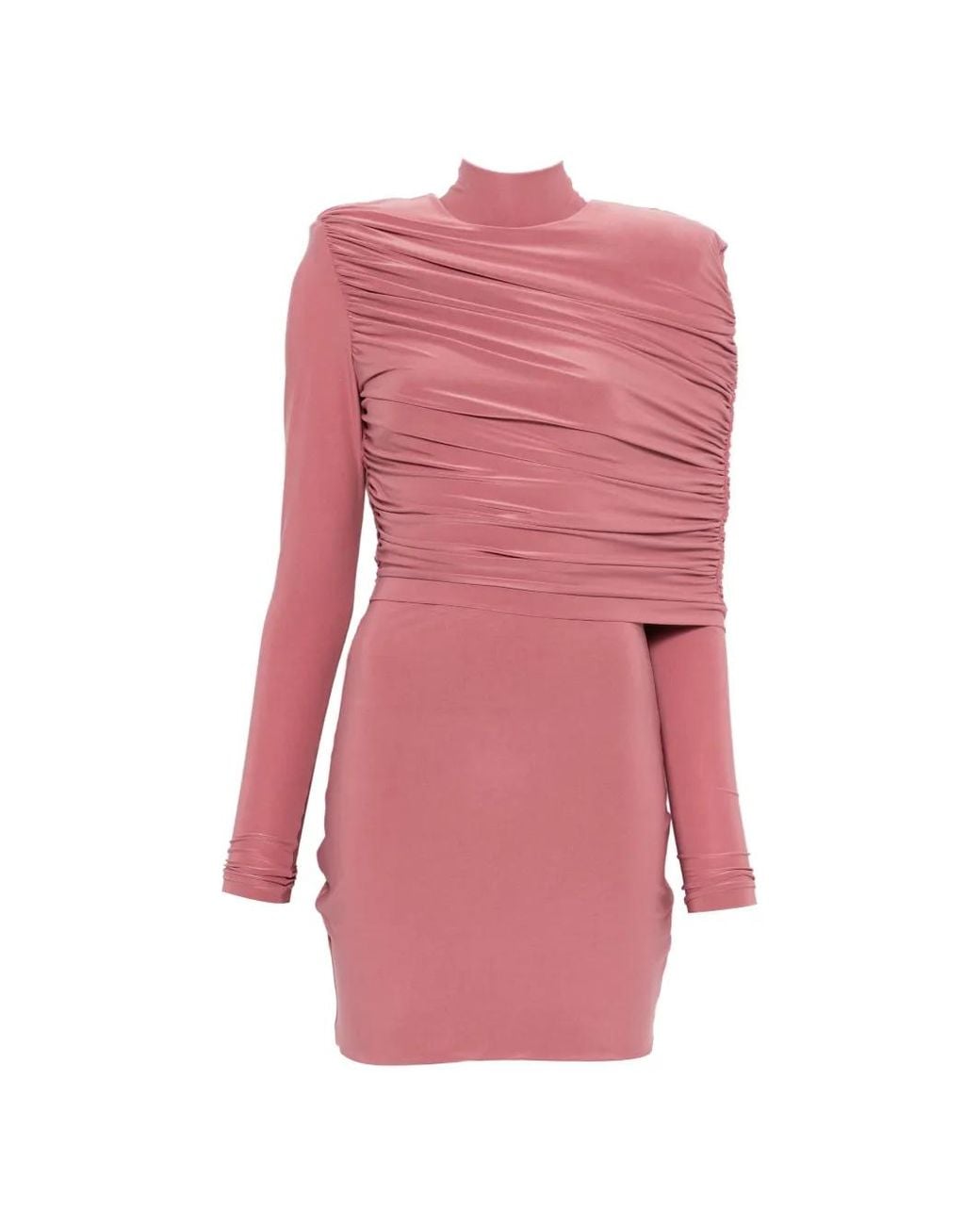 MITILIANE COUTURE Pink Draped Mini Dress