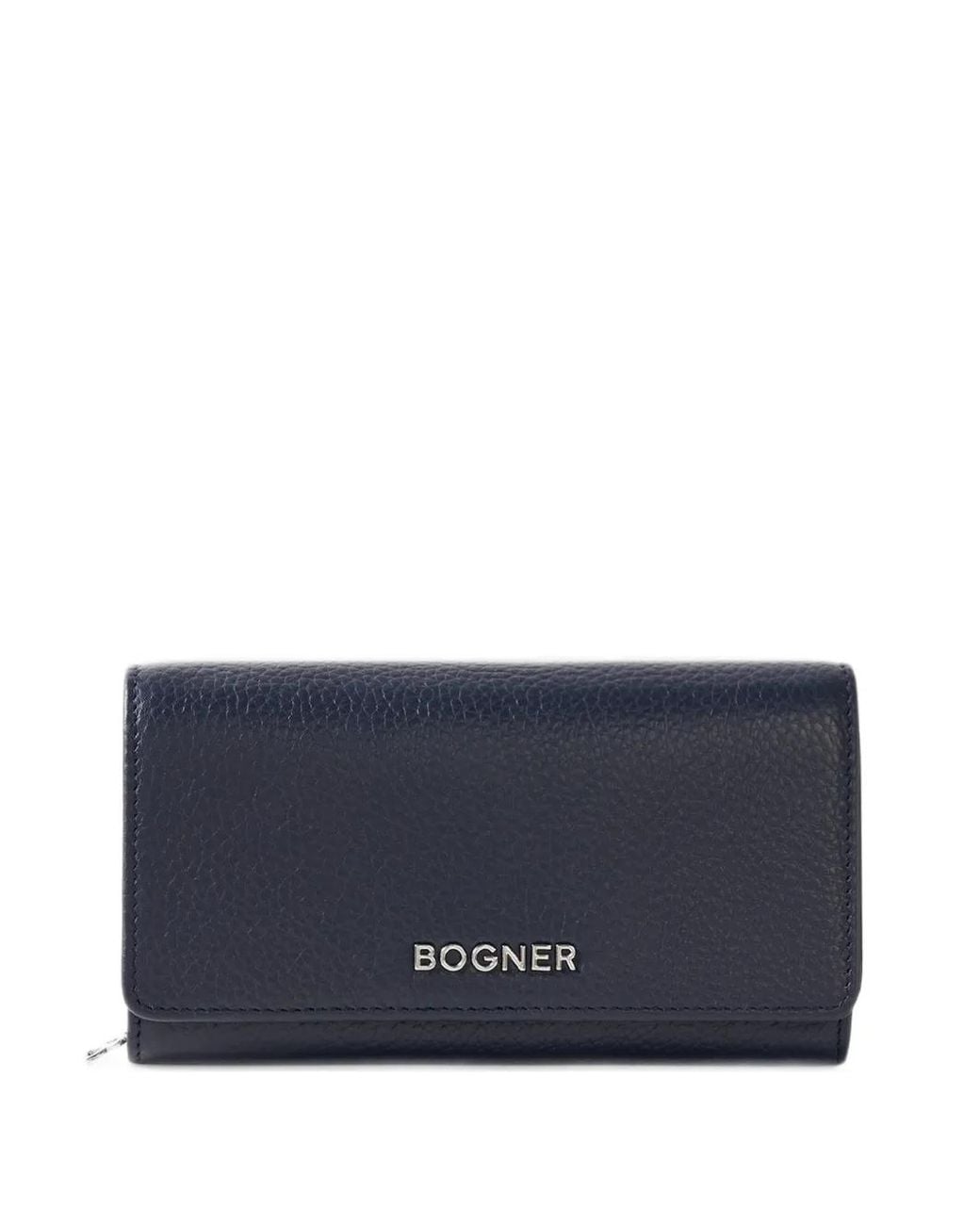 Bogner Blue Wallis Violetta Grained Leather Wallet