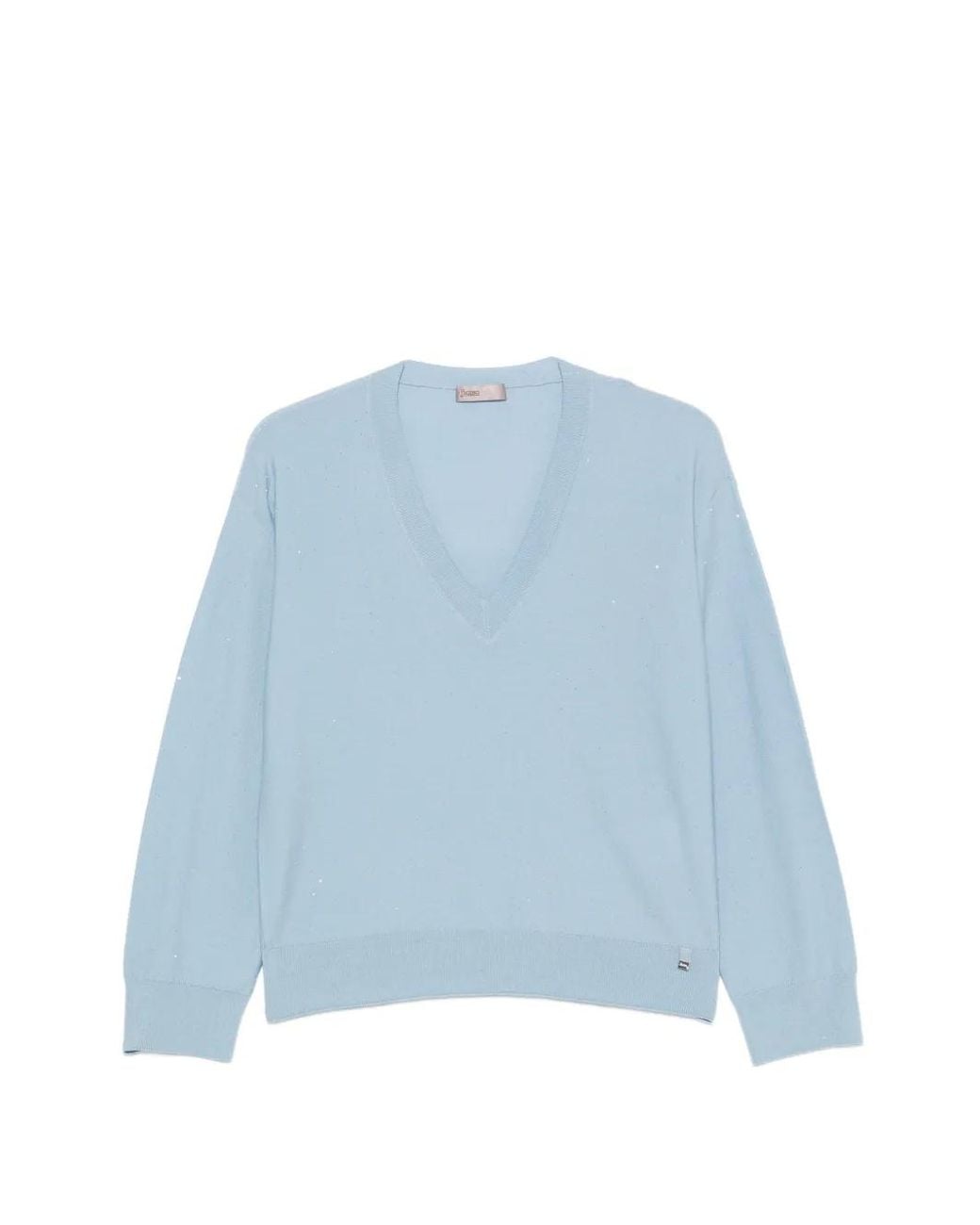 Herno Blue Pullover Mit Pailletten
