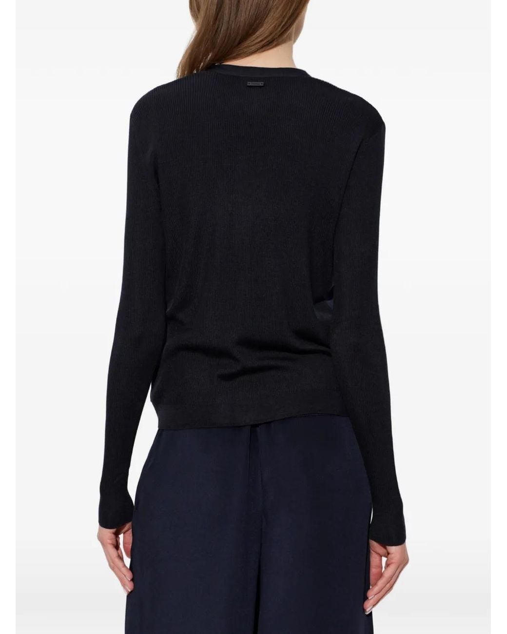 Max Mara Blue Ninfee Silk-Blend Cardigan