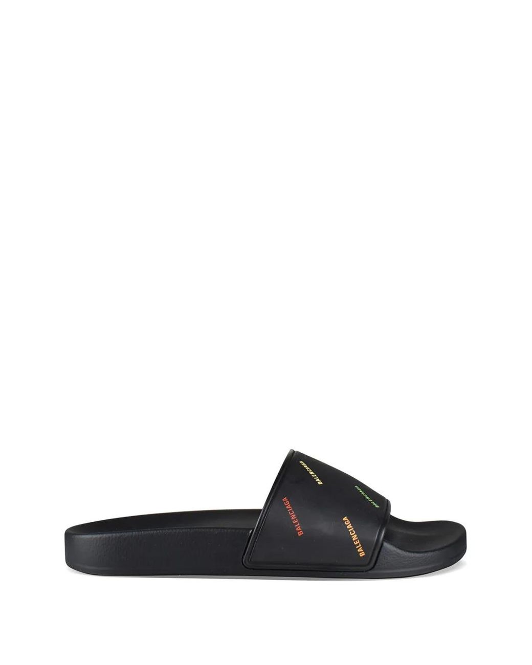 Balenciaga White Logo-Print Flip-Flops