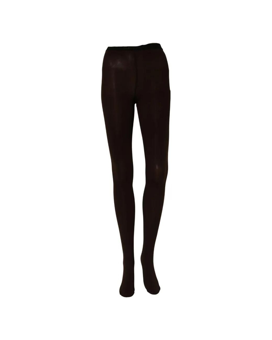 Dolce & Gabbana Black Logo-Waistband Tights