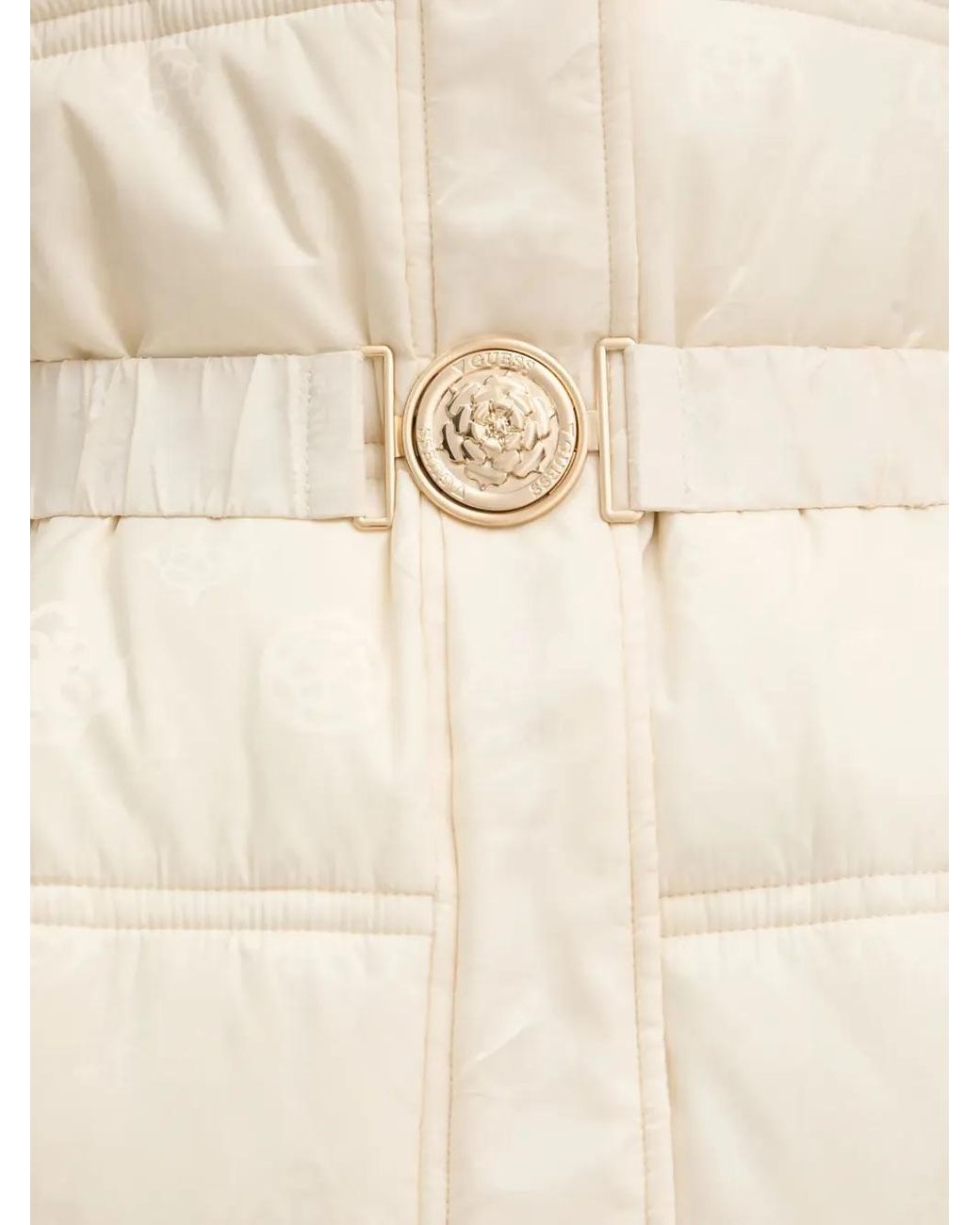 Guess Natural Hooded Belted Coat