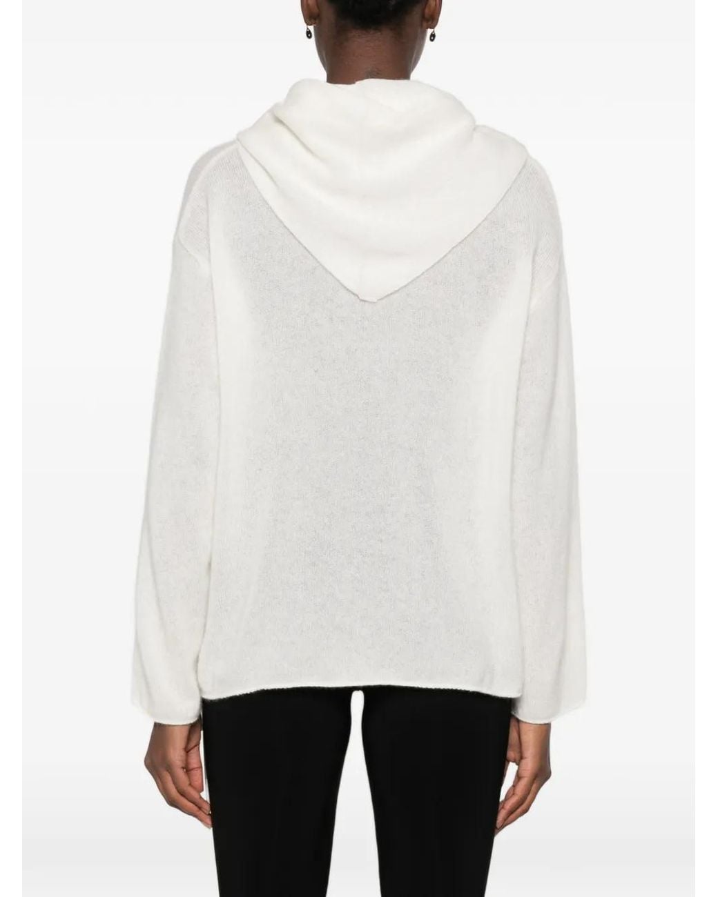 IVORY PARIS White Tie-Detail Sweater